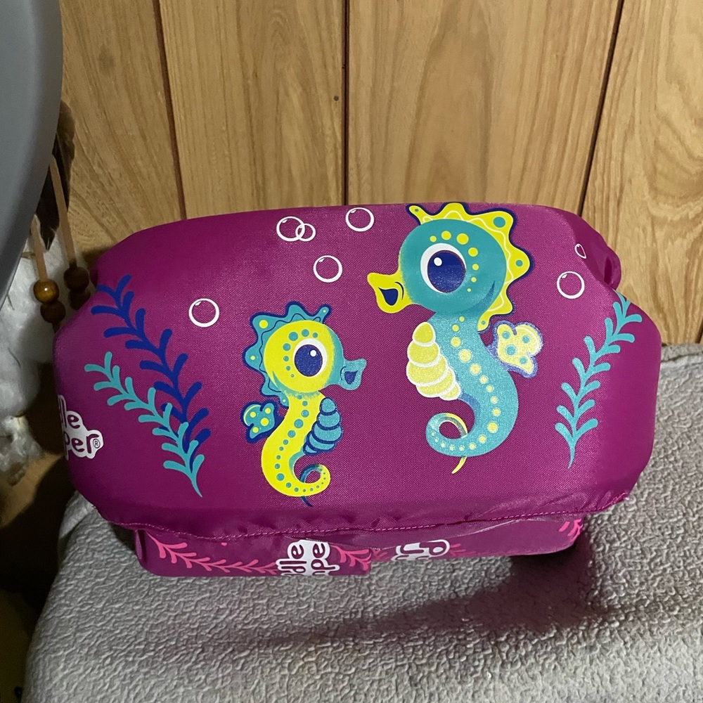Colorful Seahorse Print Puddle Jumper